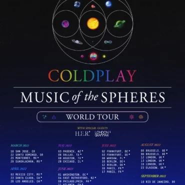 coldplay 2023 tour dates