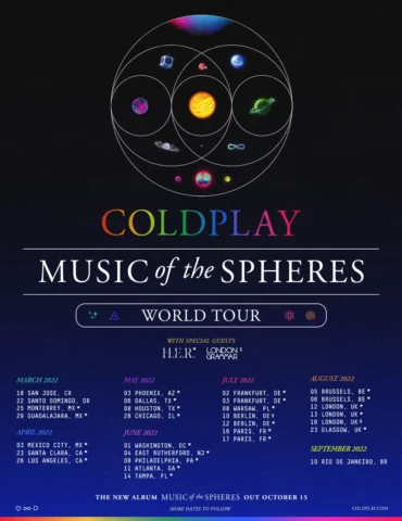 coldplay 2023 tour dates